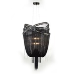 Wilshire Drive Pendant - Black Chrome / Crystal