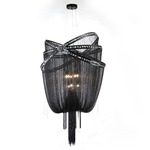 Wilshire Drive Pendant - Black Chrome / Crystal