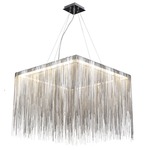 Fountain Ave Square Pendant - Chrome