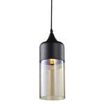 Robertson Blvd Tall Pendant - Black / Smoke