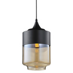 Robertson Blvd Decorative Pendant - Black / Smoke