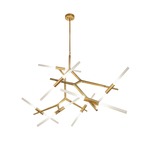 San Vicente 14 Light Chandelier - Brushed Brass