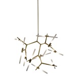 San Vicente 20 Light Chandelier - Brushed Brass