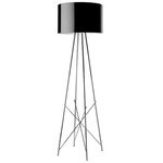 Ray F1 Floor Lamp - Chrome / Black
