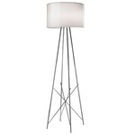 Ray F1 Floor Lamp - Chrome / Grey