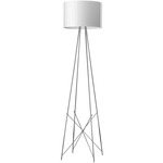 Ray F2 Floor Lamp - Steel / White