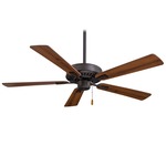 Contractor Plus Ceiling Fan - Oil Rubbed Bronze / Medium Maple-Dark Walnut