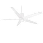 Symbio Ceiling Fan with Light - Flat White / Flat White / Etched Glass