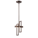 Frame Pendant - Hazel Bronze / Frosted