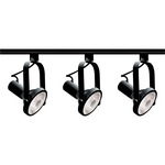 Gimbal Ring PAR30 3-Light Track Light Kit - Black