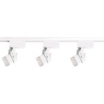 Square 2IN MR16 120V 3-Light Track Light Kit - White