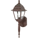 Briton Outdoor Wall Sconce - Old Bronze / Clear