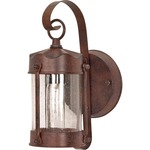 Piper Outdoor Wall Sconce - Old Bronze / Clear Seeded