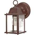 Cube Outdoor Wall Sconce - Old Bronze / Clear