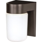 Tube Square Outdoor Wall Sconce - Bronzotic / White