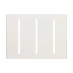 Grafik T Triple Gang Wall Plate - Matte White