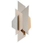 Modernist Wall Light - Silver/ Gold Leaf