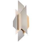 Modernist Wall Light - Silver/ Gold Leaf