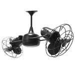 Duplo Dinamico Metal Ceiling Fan - Black