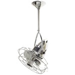 Jarold Directional Metal Damp Ceiling Fan - Chrome