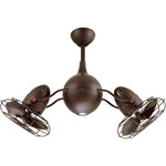 Acqua Metal Ceiling Fan with Light - Textured Bronze