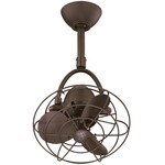 Diane Metal Ceiling Fan - Textured Bronze