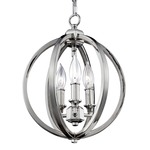 Corinne Chandelier - Polished Nickel