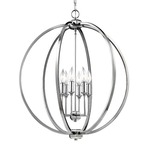 Corinne Chandelier - Polished Nickel