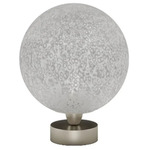 Rina Table Lamp - Nickel / White