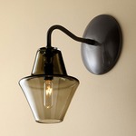Cumberland Wall Sconce - Oil Rubbed Brass / Smoke Grey