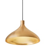 Swell Wide Pendant - Brass