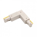 W Track 2-Circuit L Connector Right - White