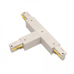 W Track 2-Circuit T Power Connector Left - White