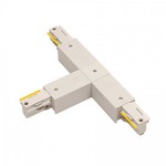 W Track 2-Circuit T Power Connector Right - White
