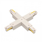 W Track 2-Circuit X Power Connector - White
