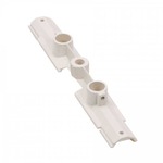 W Track 2-Circuit Suspension Power Feed Coupler - White