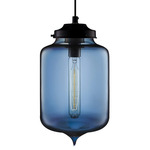 Turret Pendant - Black / Sapphire
