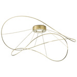 Hoops Ceiling Light - Gold