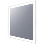 Silhouette Square Lighted Mirror - Frosted