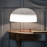 Zanuso Table Lamp - Nut Brown / White