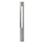 Atlantis Round 12V Bollard - Titanium / Etched Glass