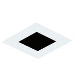 Element 3 Inch Square Flangeless Flat Trim - White / No Lens
