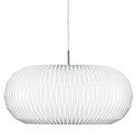 Model 195 Pendant - Polished Nickel / White