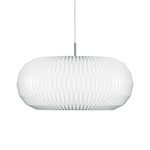 Model 195 Pendant - Polished Nickel / White