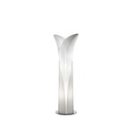 Las Palmas Floor Lamp - Satin Steel / Opalflex