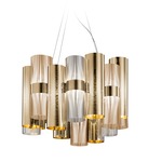 La Lollo Pendant - White / Gold Fume