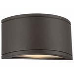 Tube Half Round Up or Down Wall Light - Bronze