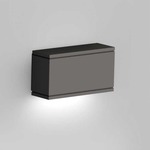 Rubix 2509 Outdoor Wall Sconce - Black / Etched Glass