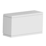 Rubix 2509 Up or Down Outdoor Wall Sconce - White / Etched Glass