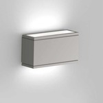 Rubix 2510 Up and Down Outdoor Wall Sconce - Brushed Aluminum / Etched Glass